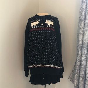 Moose holiday sweater